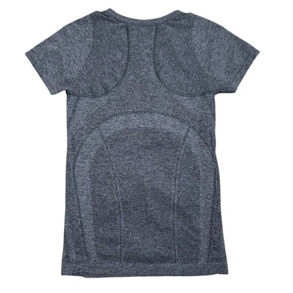 Athleta Heather Grey Seamless Momentum Short Sleeve Athletic Top - Picture 4 of 6
